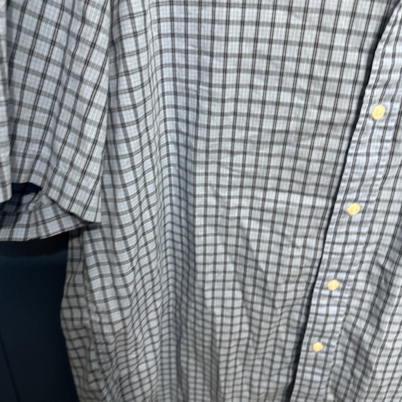 Tommy Hilfiger Golf Blue Multi Plaid Short Sleeve Button Down Shirt Size XL - Picture 9 of 16